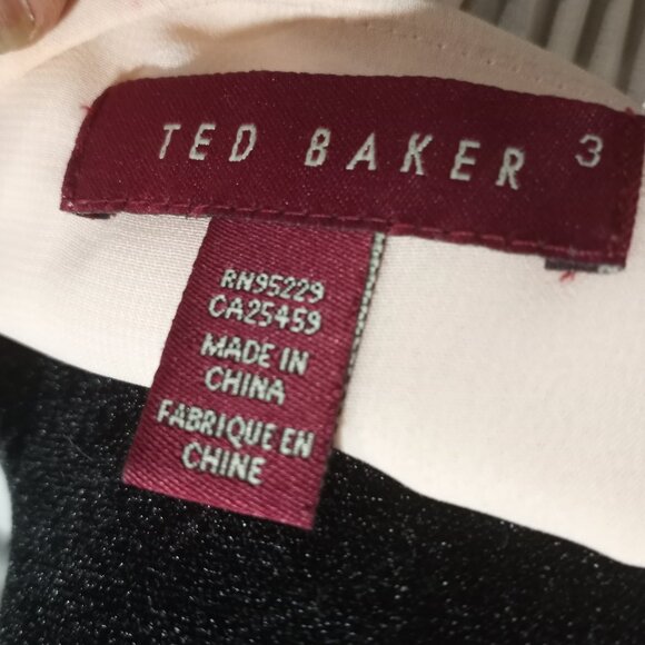 TED BAKER SHEER SUMMER PLEATED MAXI DRESS WITH RUFFLED WIRE HEMLINE SIZE 8 - Picture 6 of 8